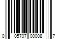 Barcode Image for UPC code 005707000087