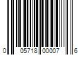 Barcode Image for UPC code 005718000076