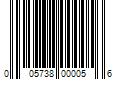 Barcode Image for UPC code 005738000056