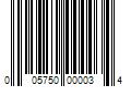 Barcode Image for UPC code 005750000034