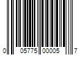 Barcode Image for UPC code 005775000057