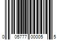 Barcode Image for UPC code 005777000055