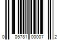 Barcode Image for UPC code 005781000072