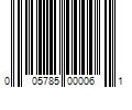 Barcode Image for UPC code 005785000061