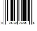 Barcode Image for UPC code 005790000056