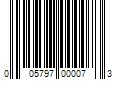 Barcode Image for UPC code 005797000073