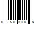 Barcode Image for UPC code 005800000038