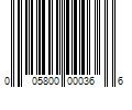 Barcode Image for UPC code 005800000366