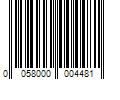 Barcode Image for UPC code 0058000004481