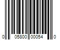 Barcode Image for UPC code 005800000540