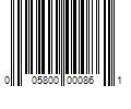 Barcode Image for UPC code 005800000861