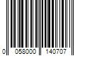 Barcode Image for UPC code 0058000140707