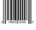 Barcode Image for UPC code 005803000080