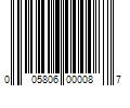 Barcode Image for UPC code 005806000087