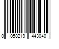 Barcode Image for UPC code 0058219443040