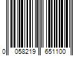 Barcode Image for UPC code 0058219651100