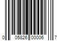 Barcode Image for UPC code 005826000067