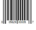 Barcode Image for UPC code 005829000057