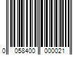 Barcode Image for UPC code 0058400000021