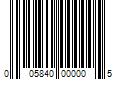 Barcode Image for UPC code 005840000005