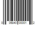 Barcode Image for UPC code 005840000012