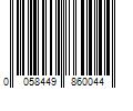 Barcode Image for UPC code 0058449860044