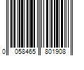 Barcode Image for UPC code 0058465801908