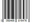 Barcode Image for UPC code 0058465816476