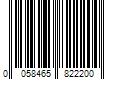 Barcode Image for UPC code 0058465822200