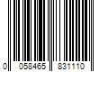 Barcode Image for UPC code 0058465831110