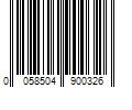 Barcode Image for UPC code 0058504900326