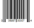 Barcode Image for UPC code 005857000074