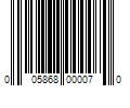 Barcode Image for UPC code 005868000070