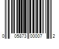 Barcode Image for UPC code 005873000072