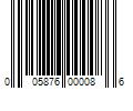 Barcode Image for UPC code 005876000086