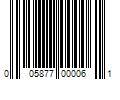 Barcode Image for UPC code 005877000061