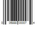 Barcode Image for UPC code 005888000074