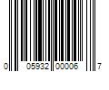 Barcode Image for UPC code 005932000067