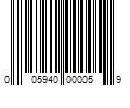 Barcode Image for UPC code 005940000059