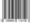 Barcode Image for UPC code 0059584118106