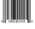 Barcode Image for UPC code 005963000050