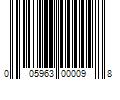 Barcode Image for UPC code 005963000098