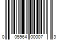 Barcode Image for UPC code 005964000073