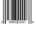 Barcode Image for UPC code 005983000078