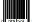 Barcode Image for UPC code 005993000051