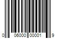 Barcode Image for UPC code 006000000019