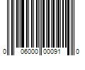 Barcode Image for UPC code 006000000910