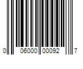 Barcode Image for UPC code 006000000927