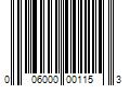 Barcode Image for UPC code 006000001153