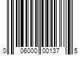 Barcode Image for UPC code 006000001375